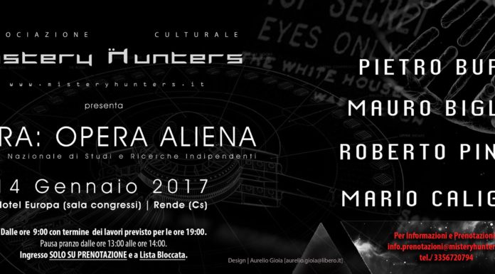 RELATORI FANTASTICI E DOVE TROVARLI: TERRA OPERA ALIENA CON MAURO BIGLINO, ROBERTO PINOTTI, PIETRO BUFFA, MARIO CALIGIURI